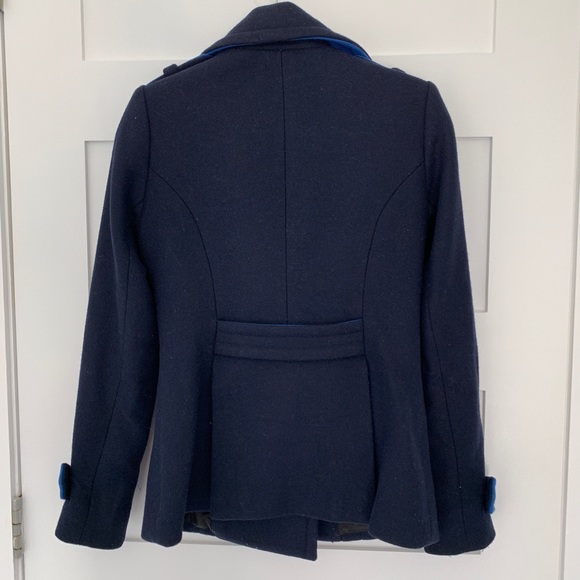 Smythe Les Vestes Navy & Cobalt Blue Peacoat 4 - Picture 7 of 8